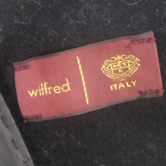 WILFRED Aritzia BORDA Belt Coat Black Italian Virgin Wool & Cashmere XS EUC - Picture 12 of 14